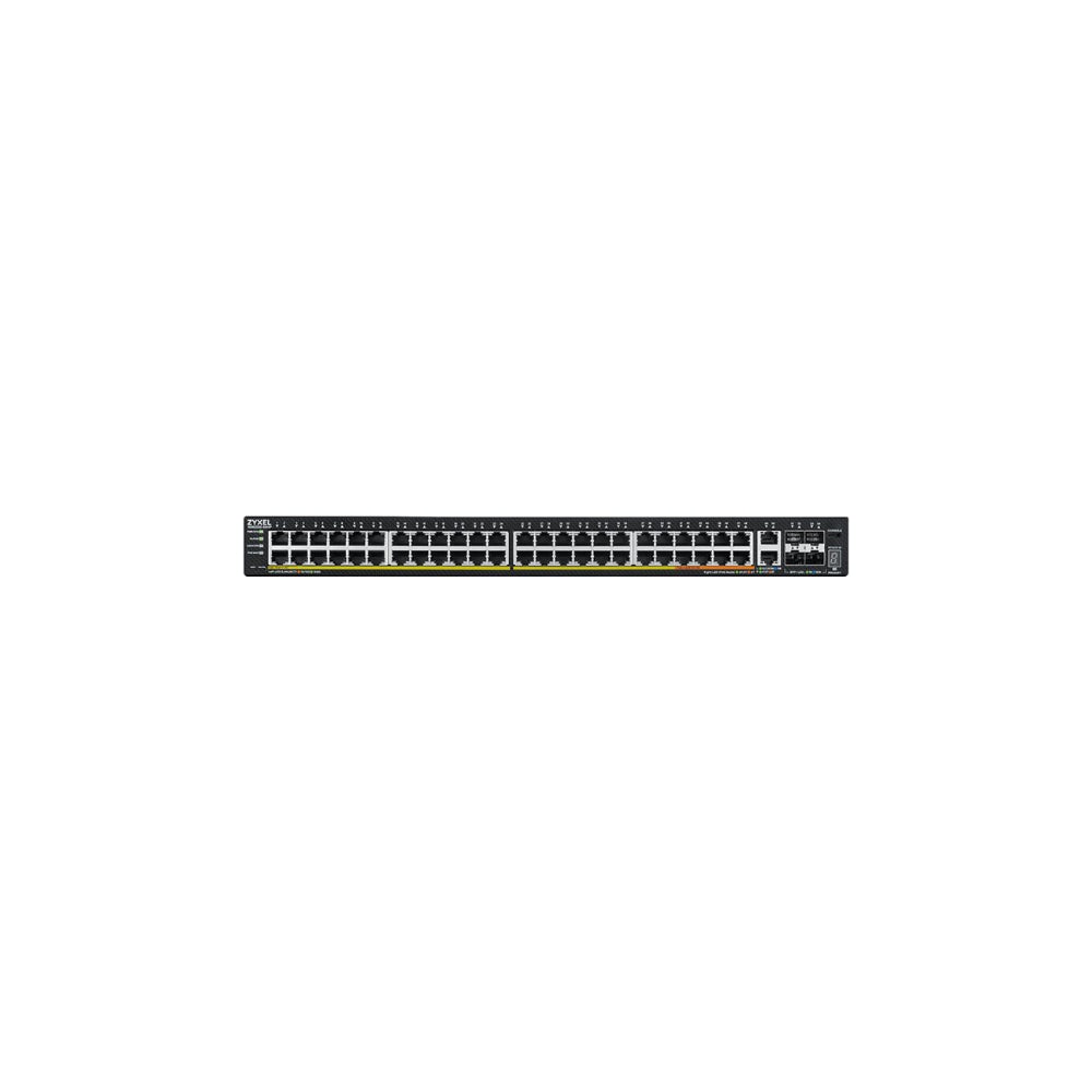Zyxel Xgs2220 Series Xgs2220 54 Hp Switch 48 Portars Gb E L3 åtkomst, Nebula Flex Cloud Med 6 10 G