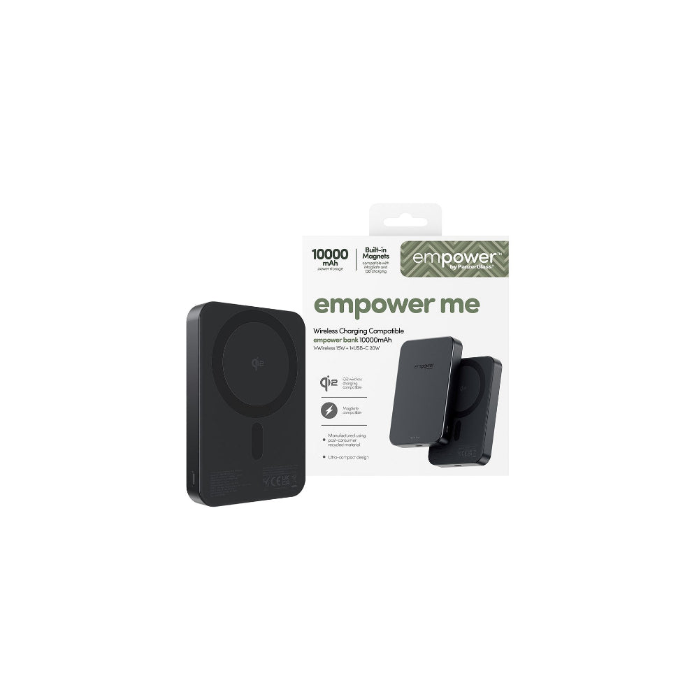 Panzerglass Empower Powerbank 20W 10000mAh Svart