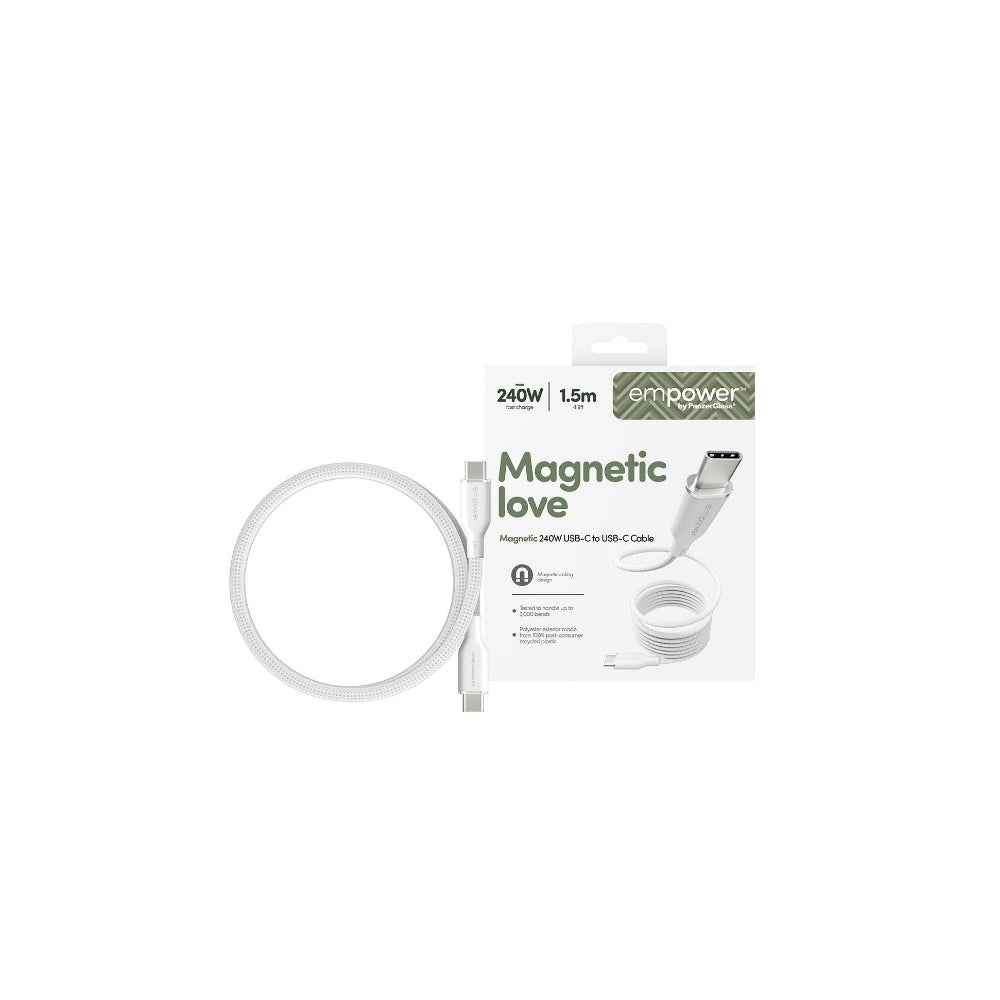 Panzerglass Empower Magnetisk kabel USB-C - 1.5M - 240W