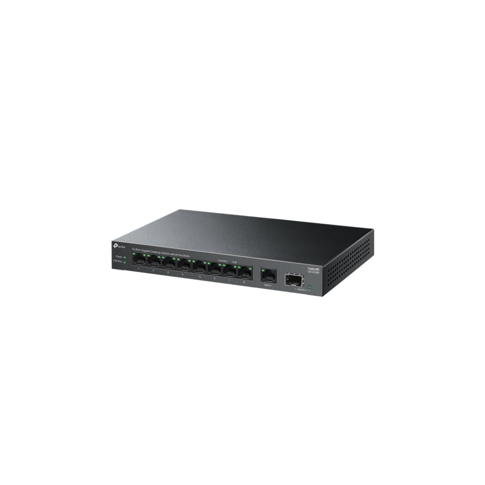 TP-Link LS1210GP 10-Port Gigabit Switch med 8-Port PoE+