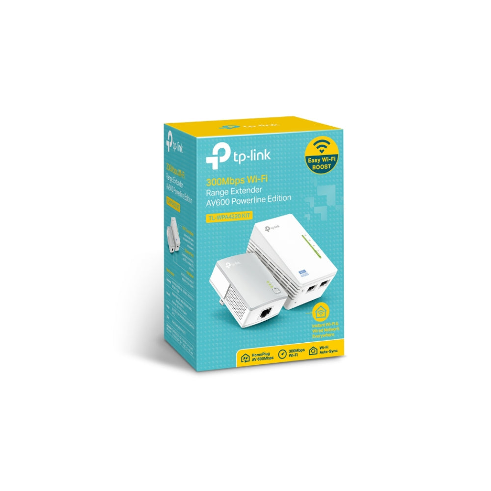 TP-Link TL-WPA4220KIT 300Mbps AV600 Wi-Fi Powerline Extender