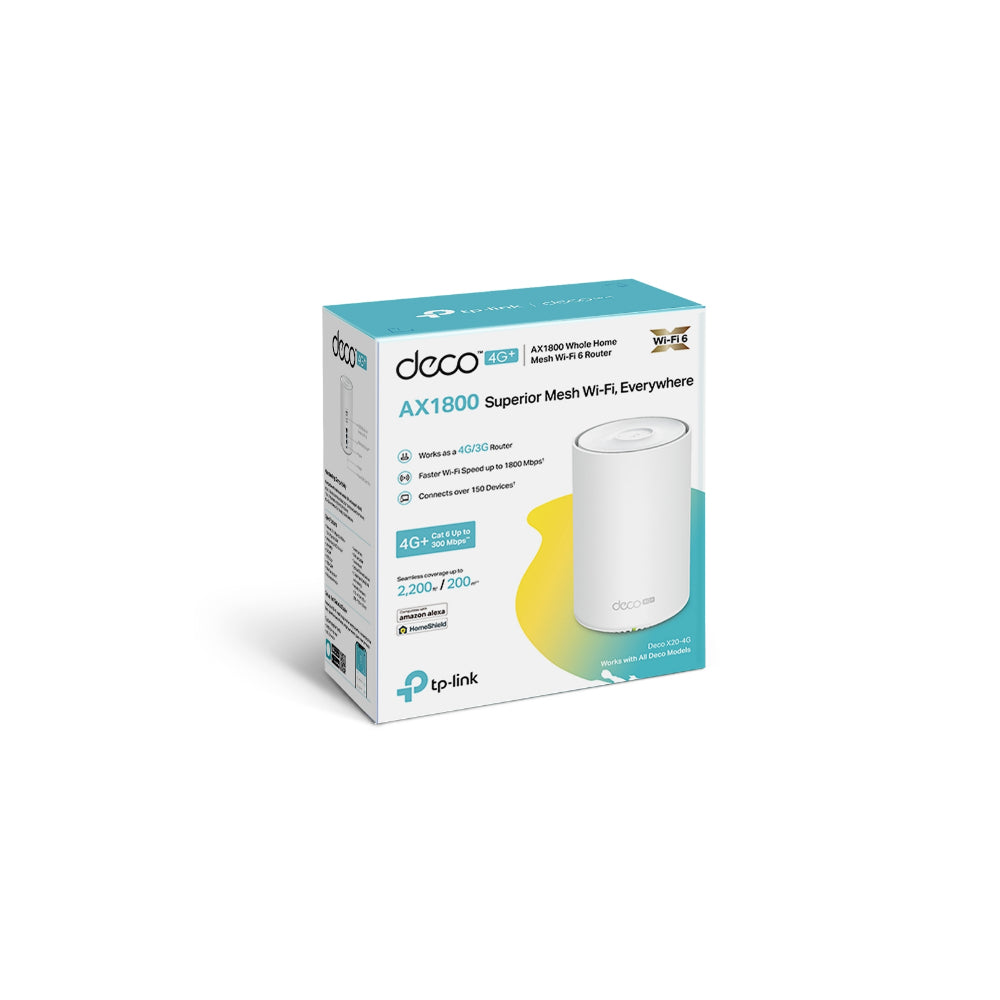 TP-Link Deco X20-4G V1 AX1800 Whole Home Mesh Wi-Fi 6 Gateway