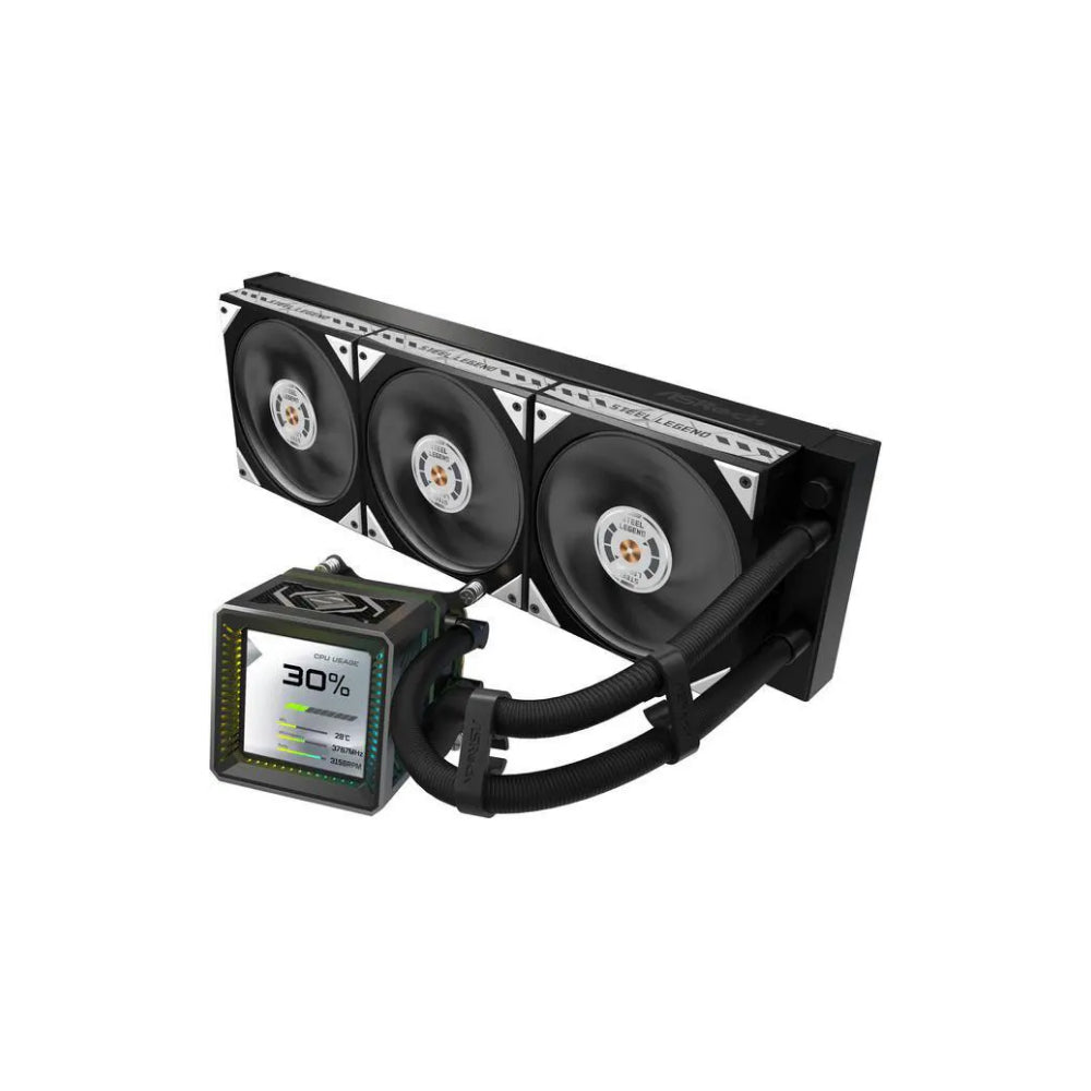 ASRock Steel Legend 360 LCD AIO 360mm Svart