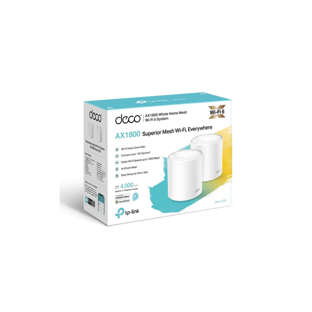 TP-Link Deco X20 AX1800 Whole Home Mesh Wi-Fi 6 System