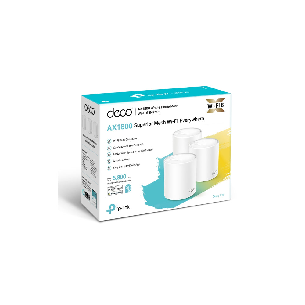 TP-Link Deco X20 Wi-Fi 6 Mesh-system (3-pack)