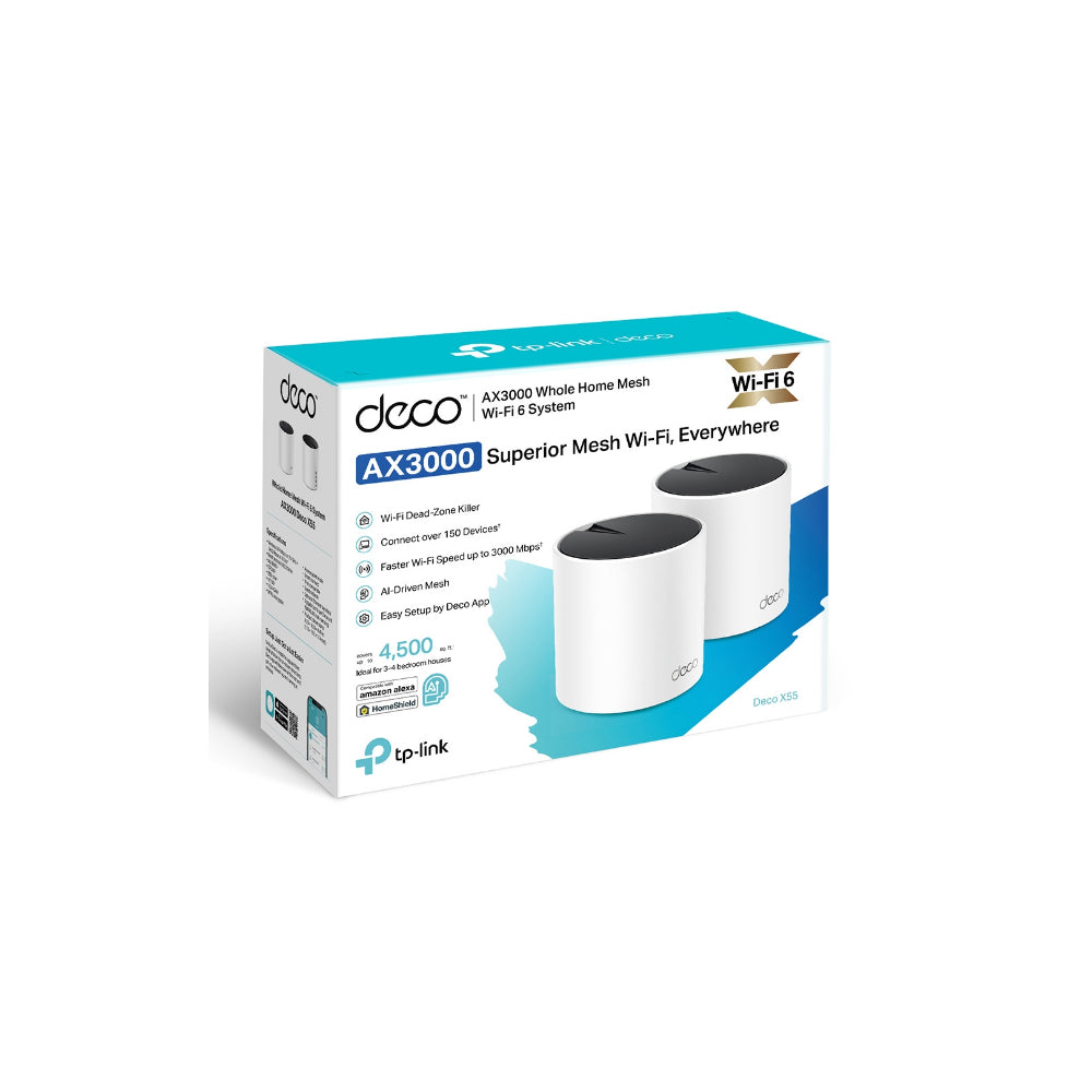 TP-Link Deco X55 V1.60 AX3000 Whole Home Mesh Wi-Fi 6 System