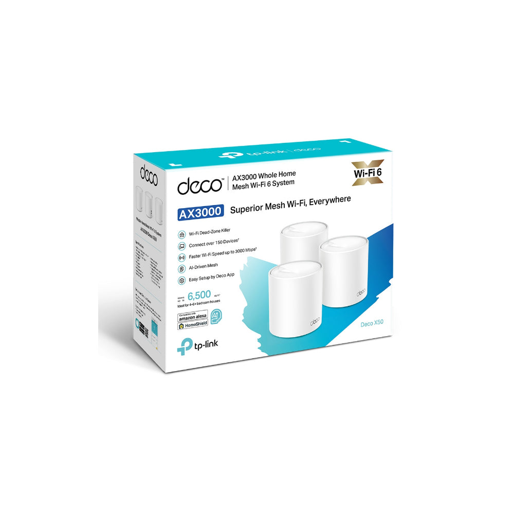 TP-Link Deco X50 Wi-Fi 6 Mesh-system (3-pack)