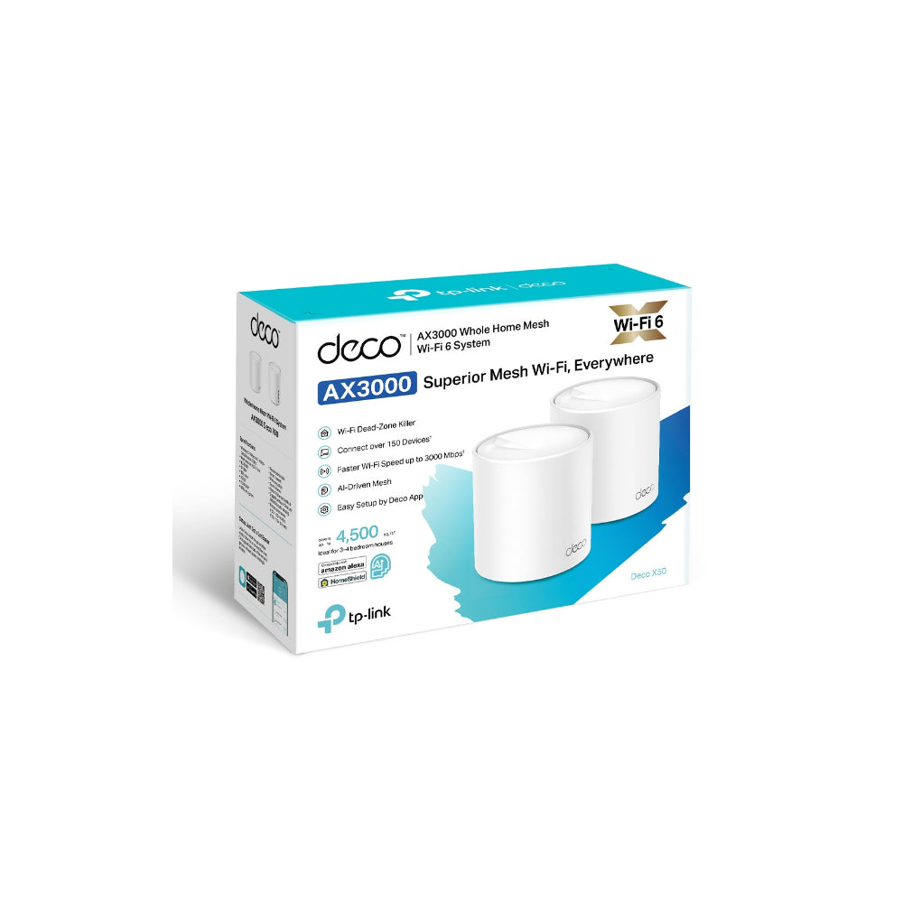 TP-Link - Tp Link Deco X50 Ax3000 Whole Home Mesh Wi Fi 6 System (2 Pack)