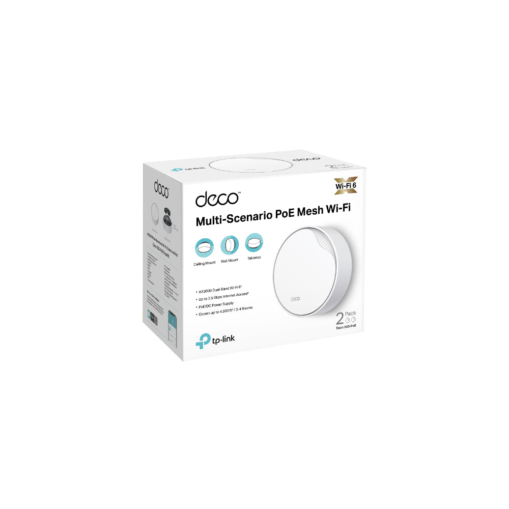 TP-Link Deco X50-PoE Mesh Wi-Fi 6-system (2-pack)