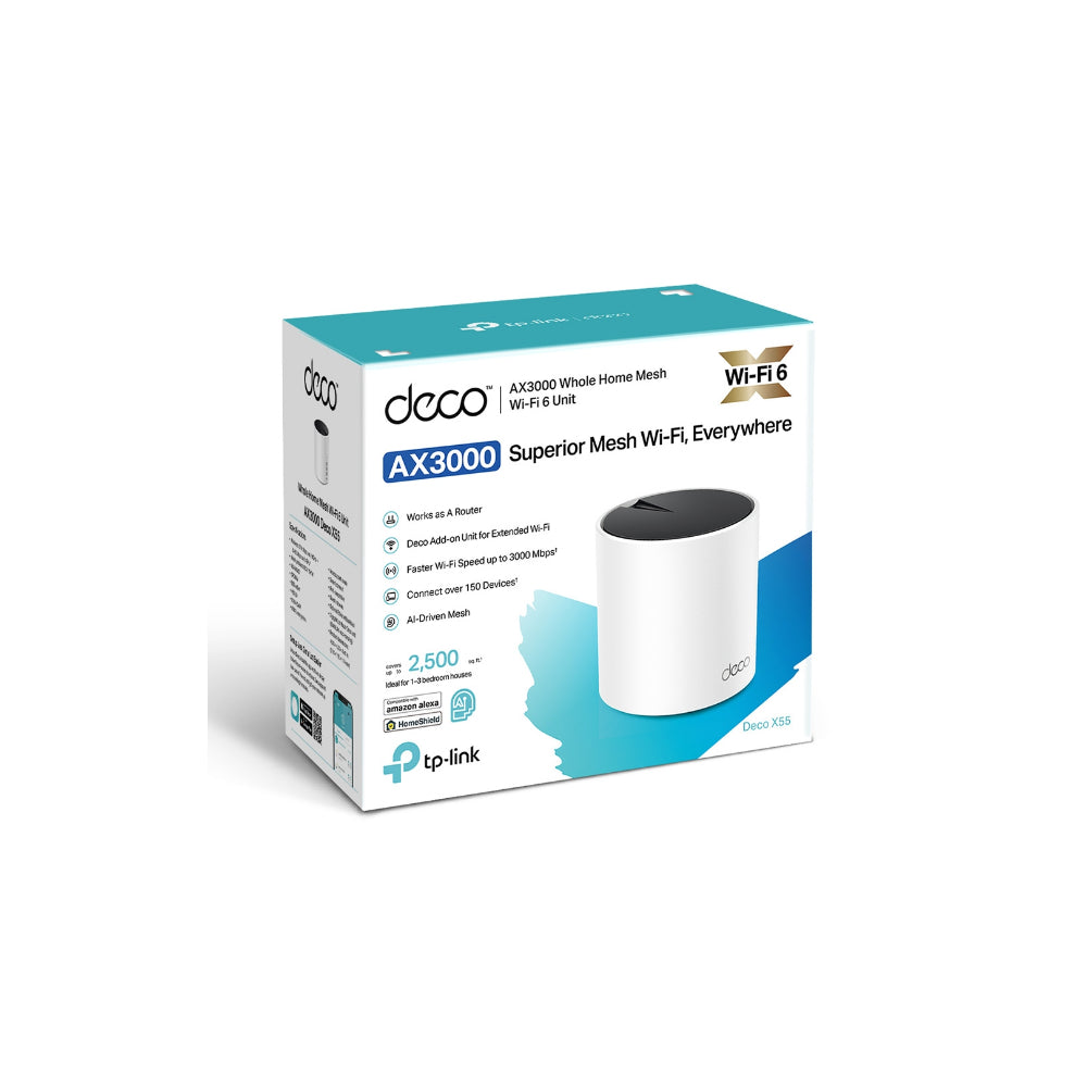 TP-Link DECO X55(1-PACK) AX3000 Mesh Wi-Fi 6