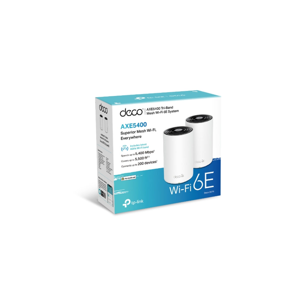 TP-Link Deco XE75 AXE5400 Tri-Band Mesh Wi-Fi 6E (2-Pack)