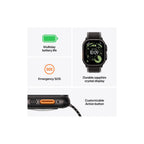 Apple Watch Ultra 3 49mm Naturlig Titan - Naturlig Milanesisk Loop S