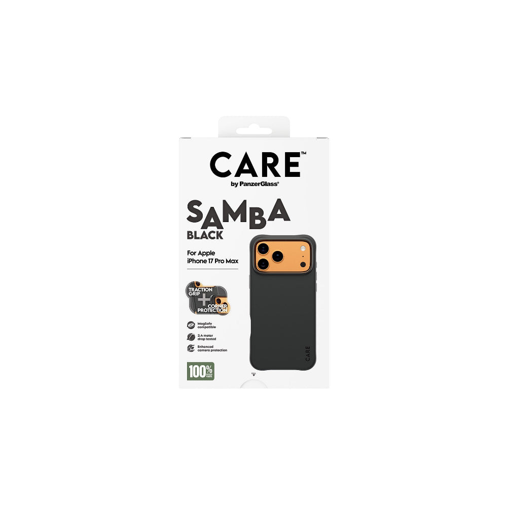PanzerGlass CARE Samba iPhone 17 Pro Max - Svart