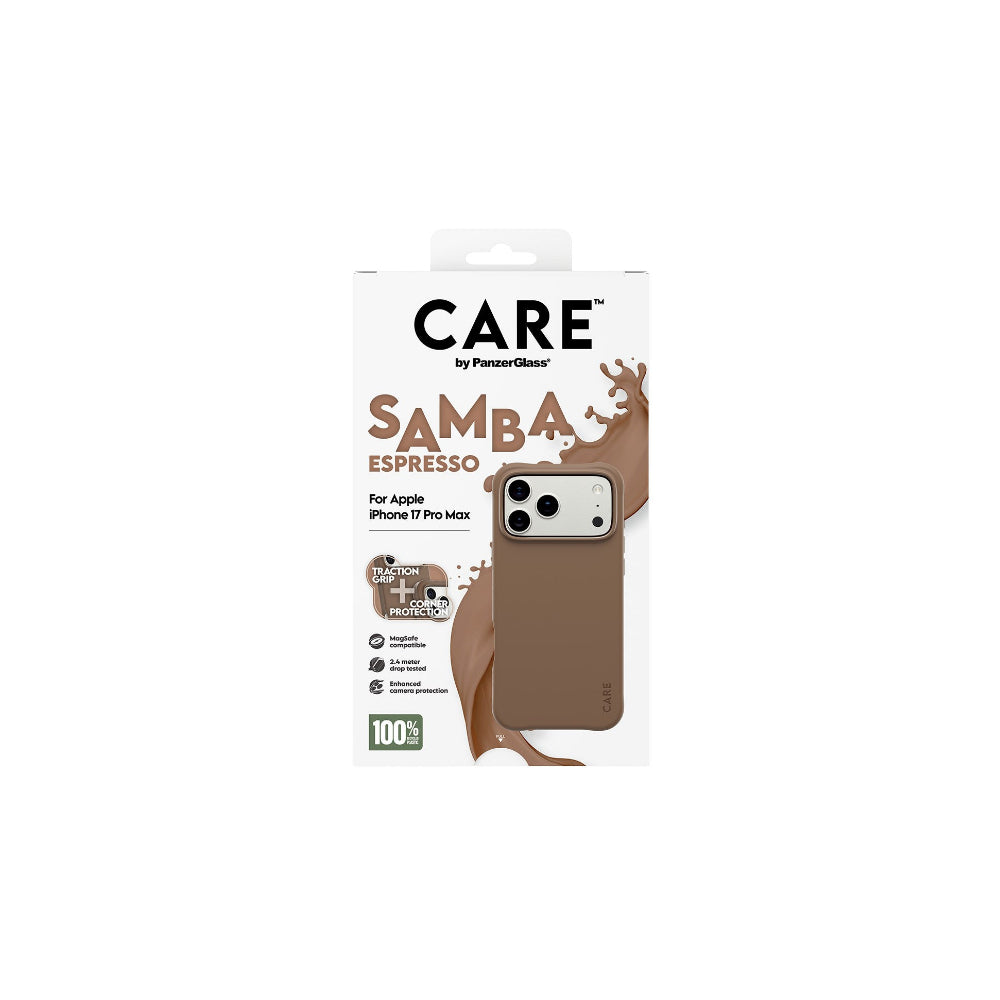 PanzerGlass CARE Fashionable Samba iPhone 17 Pro Max - Espresso