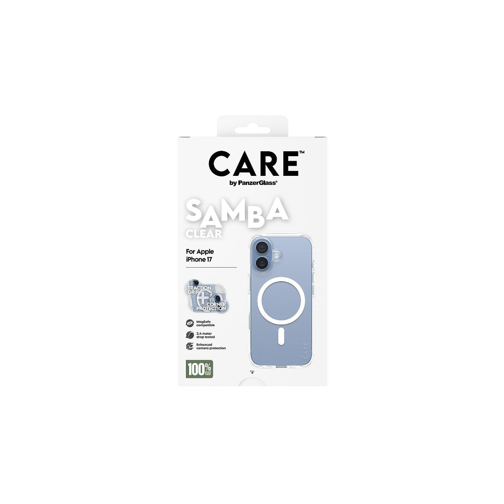 PanzerGlass CARE Fashionable Samba MagSafe - iPhone 17 - Transparent