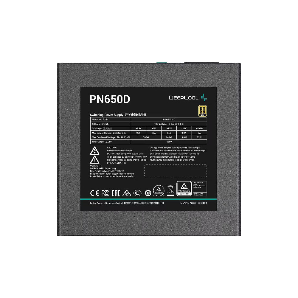 DeepCool GamerStorm PK650D ATX 3.1 650W 80 Plus Gold