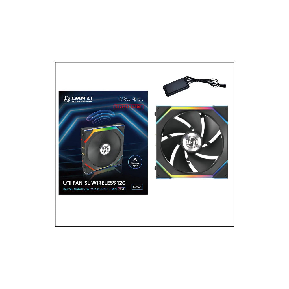 Lian Li UNI FAN SL120 Reverse PWM 120mm Svart