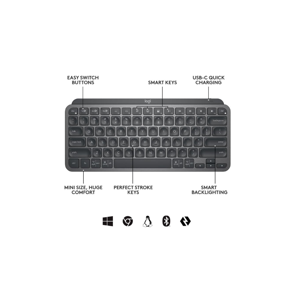 Logitech MX Keys Mini - Grafit