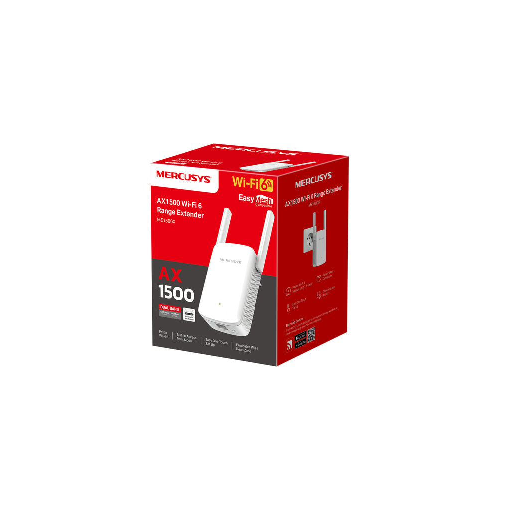 Mercusys ME1500X V1 Wi-Fi 6 räckviddsförlängare