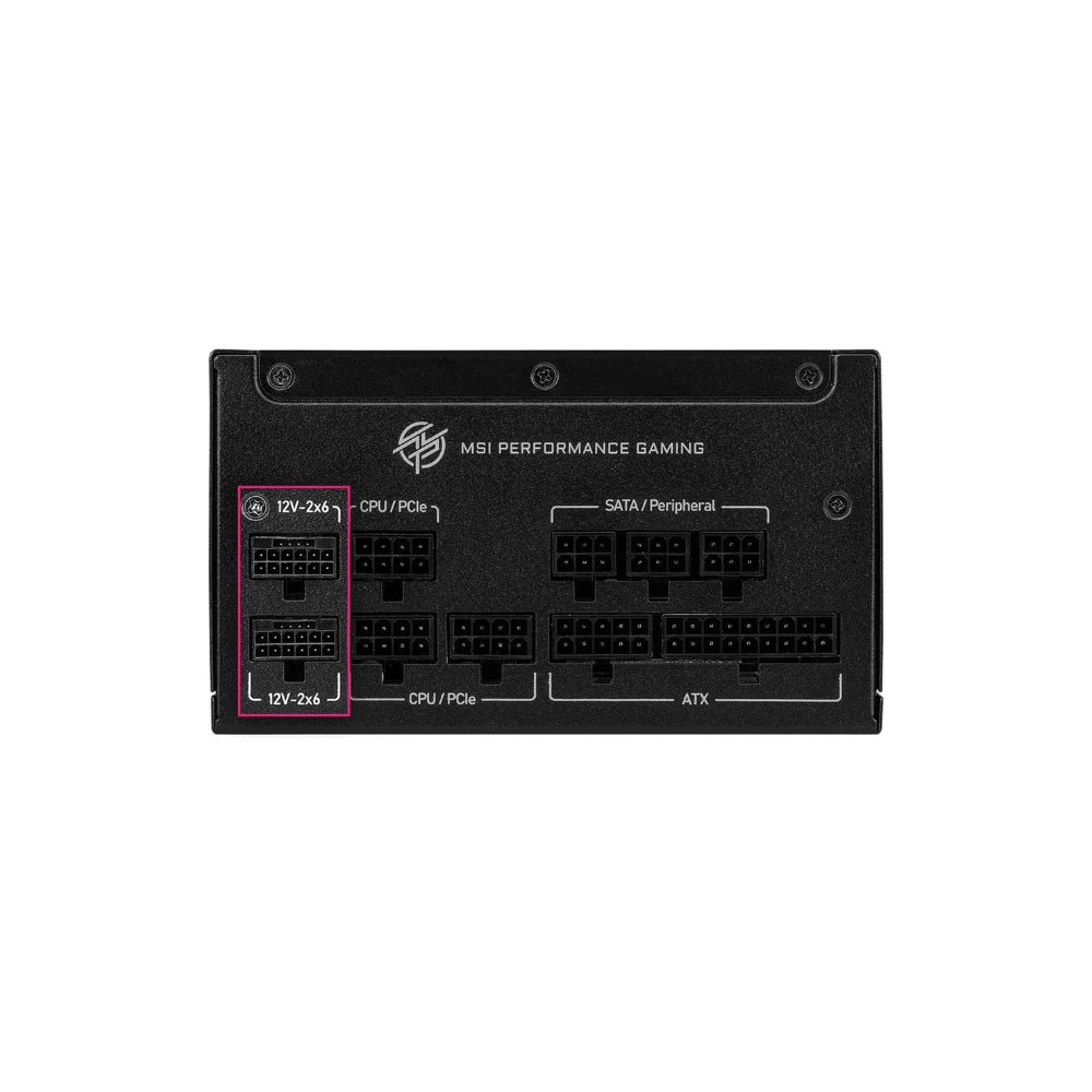 MSI MPG A1250GS PCIE5 1250W 80 Plus Gold Svart