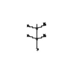 Multibrackets M Vesa Deskmount Officeline Quad Svart