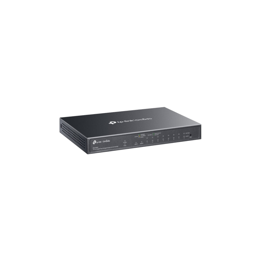 TP-Link Omada ES210GMP 0-Port Gigabit Easy Managed Switch with 8-Port PoE+