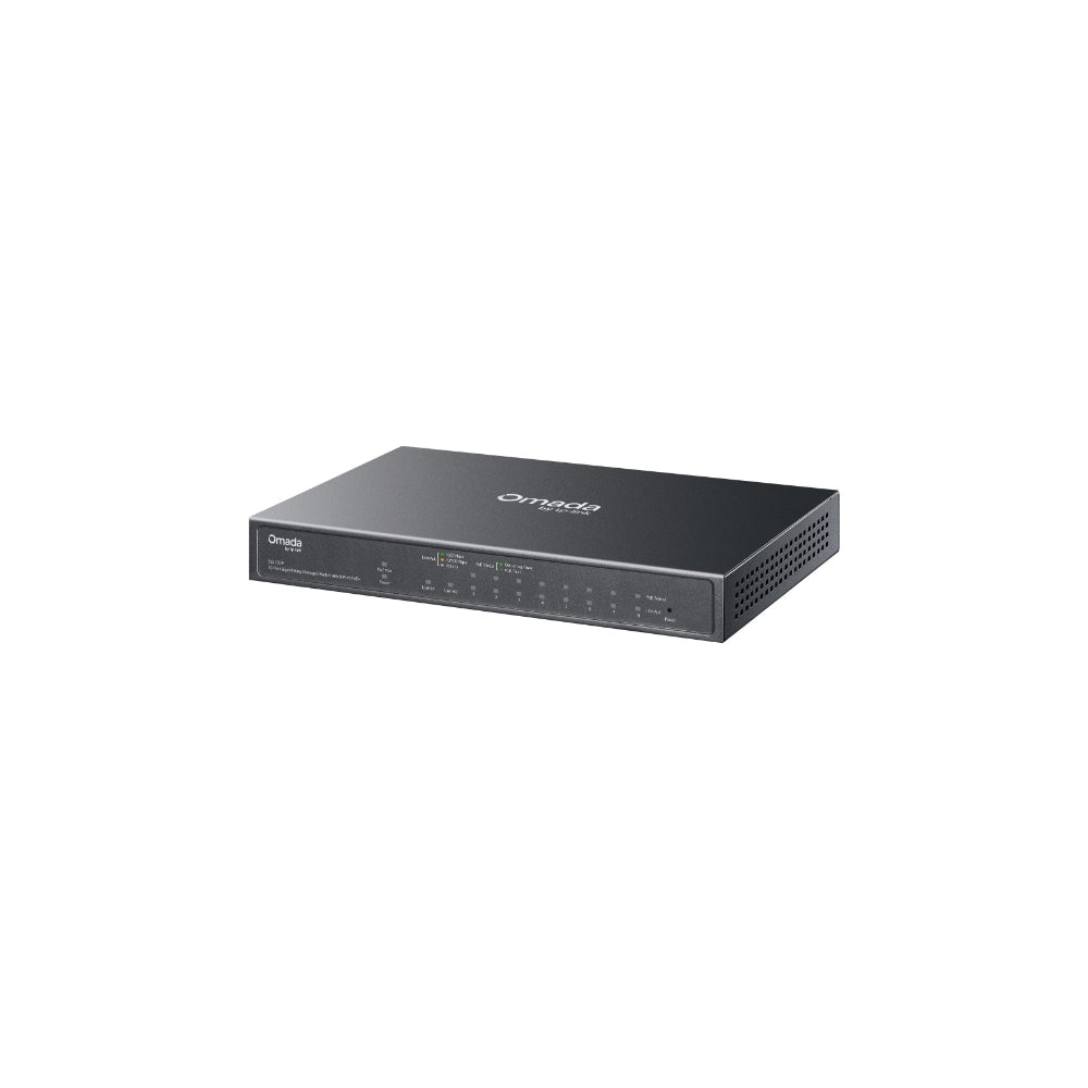 TP-Link Omada ES210GP 10-Port Gigabit Managed Switch med 8-Port PoE+