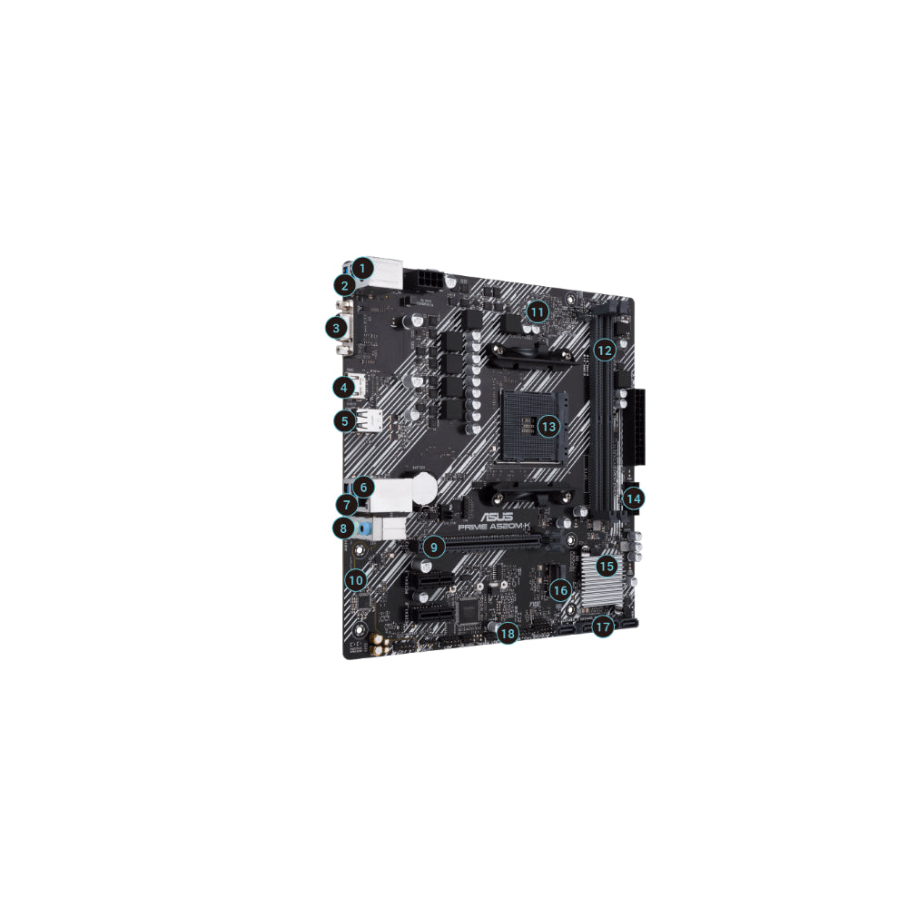 ASUS Prime A520M-K mATX AM4