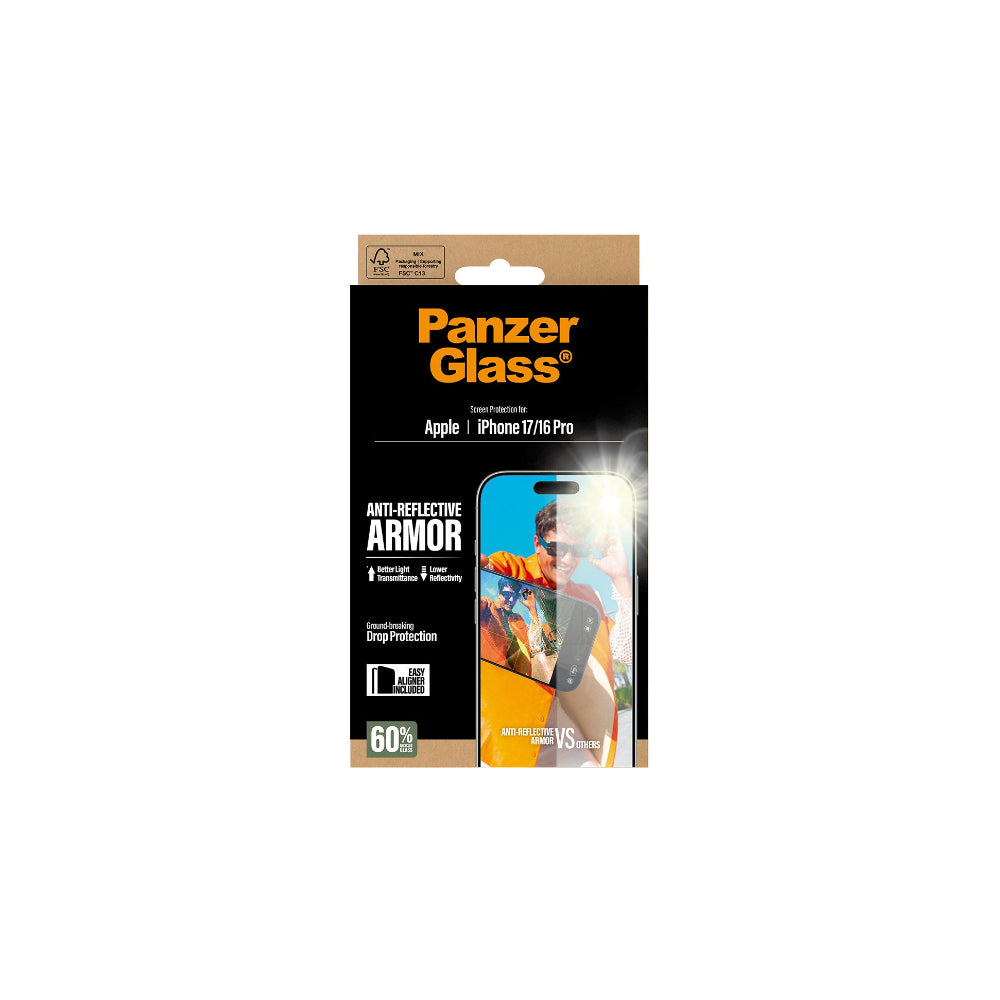 PanzerGlass Anti Reflect Armor iPhone 17 - Easyaligner