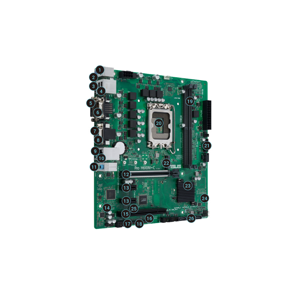 ASUS Pro H610M-C-CSM mATX LGA1700