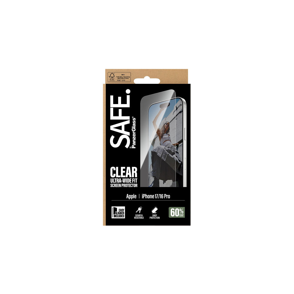 PanzerGlass Safe skärmskydd Ultrawide iPhone 17