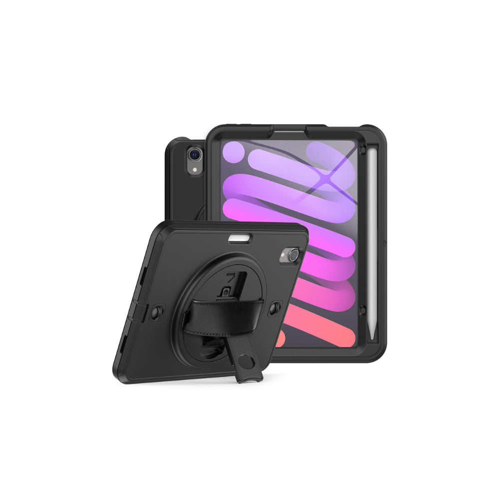 TOLERATE ARMOR HAND STRAP iPad MINI 8,3" (GEN 6/A17 PRO) Svart