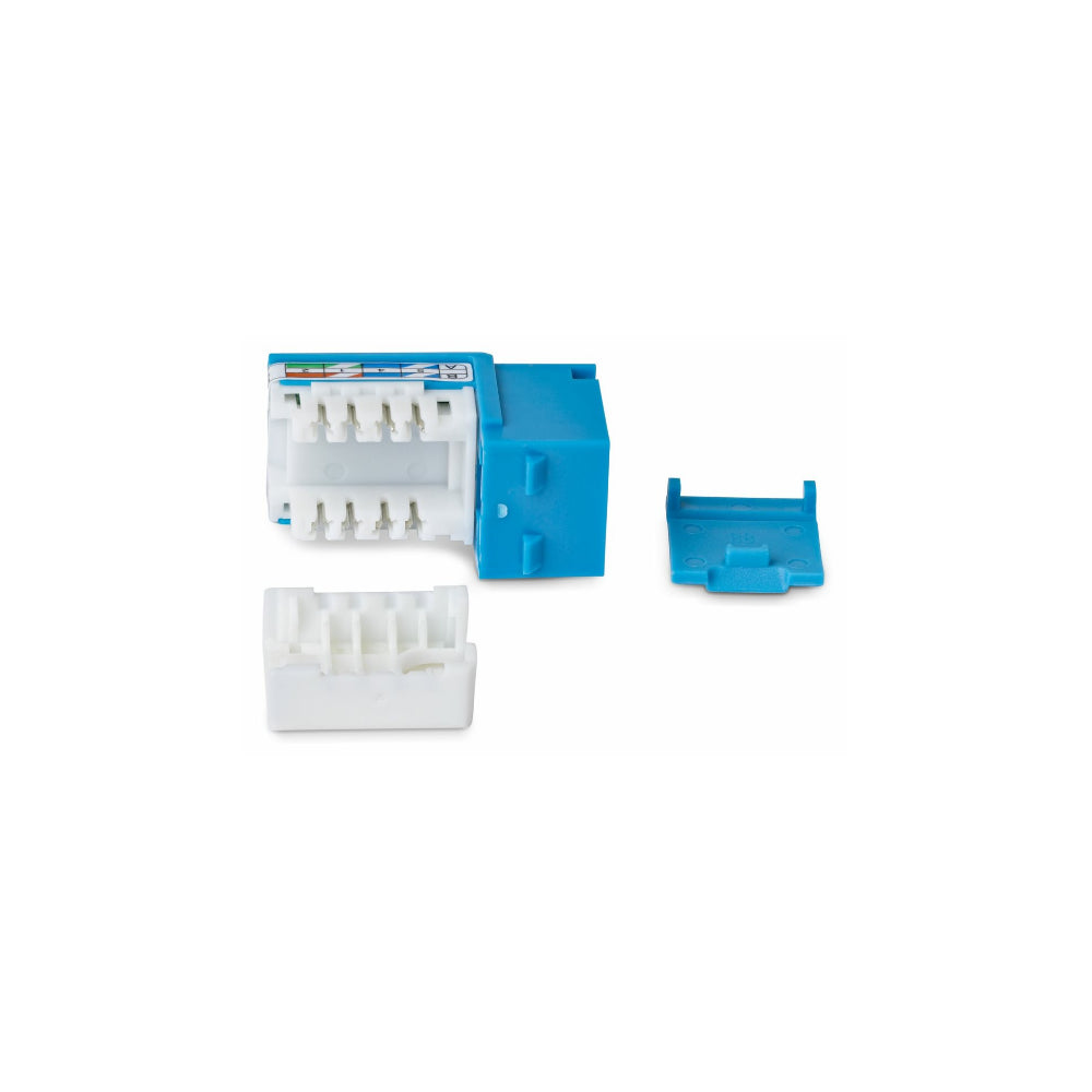 StarTech Keystone Jack CAT 6 RJ45 UTP 90° 110 IDC 24-pack – Blå