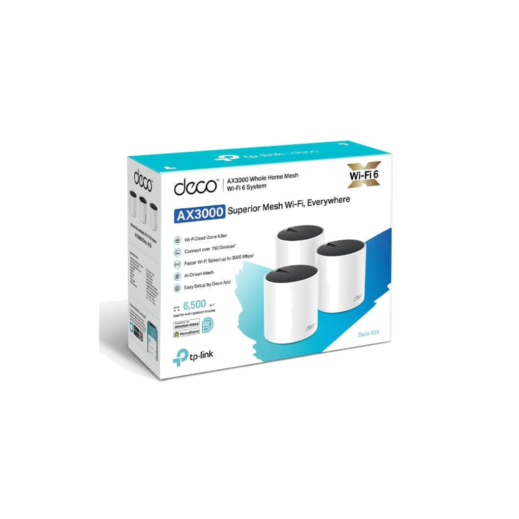 TP-Link Deco X55 3-pack Wi-Fi 6 Mesh-system