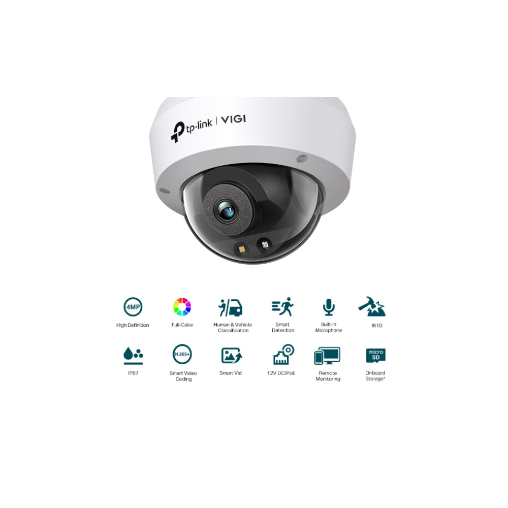 TP-Link VIGI C240 VIGI 4MP Full-Color Dome Network Camera