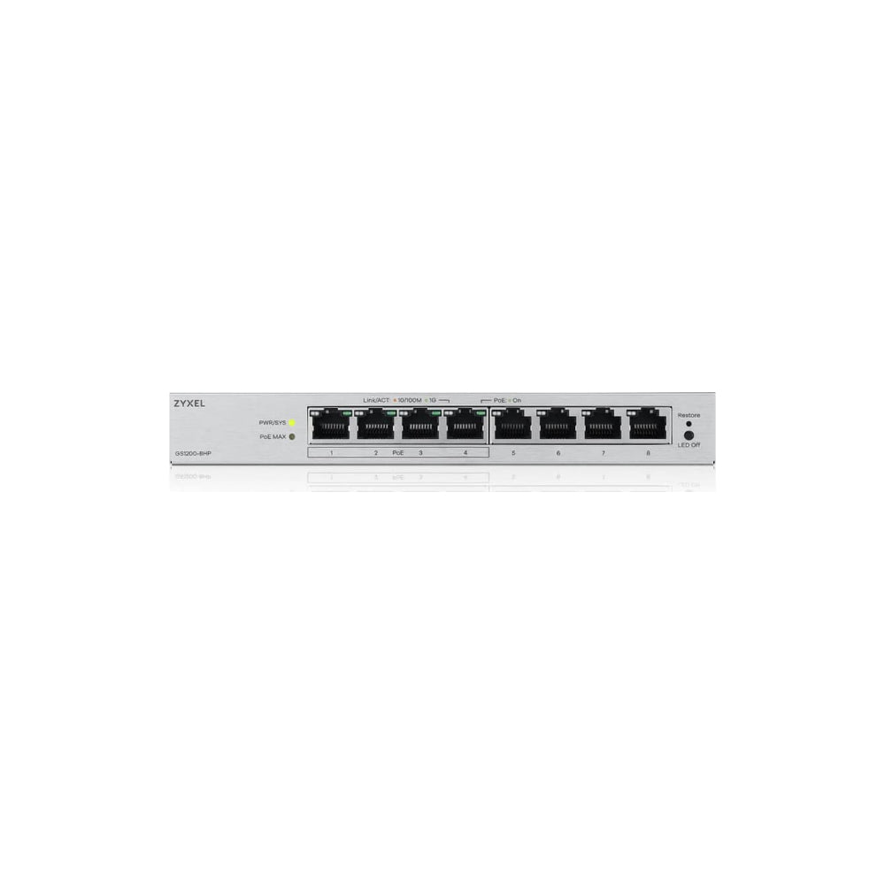Zyxel GS1200-8HPV3 Managed L2 Gigabit Ethernet (10/100/1000)