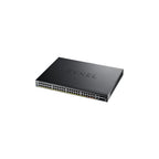 Zyxel Xgs2220 Series Xgs2220 54 Hp Switch 48 Portars Gb E L3 åtkomst, Nebula Flex Cloud Med 6 10 G