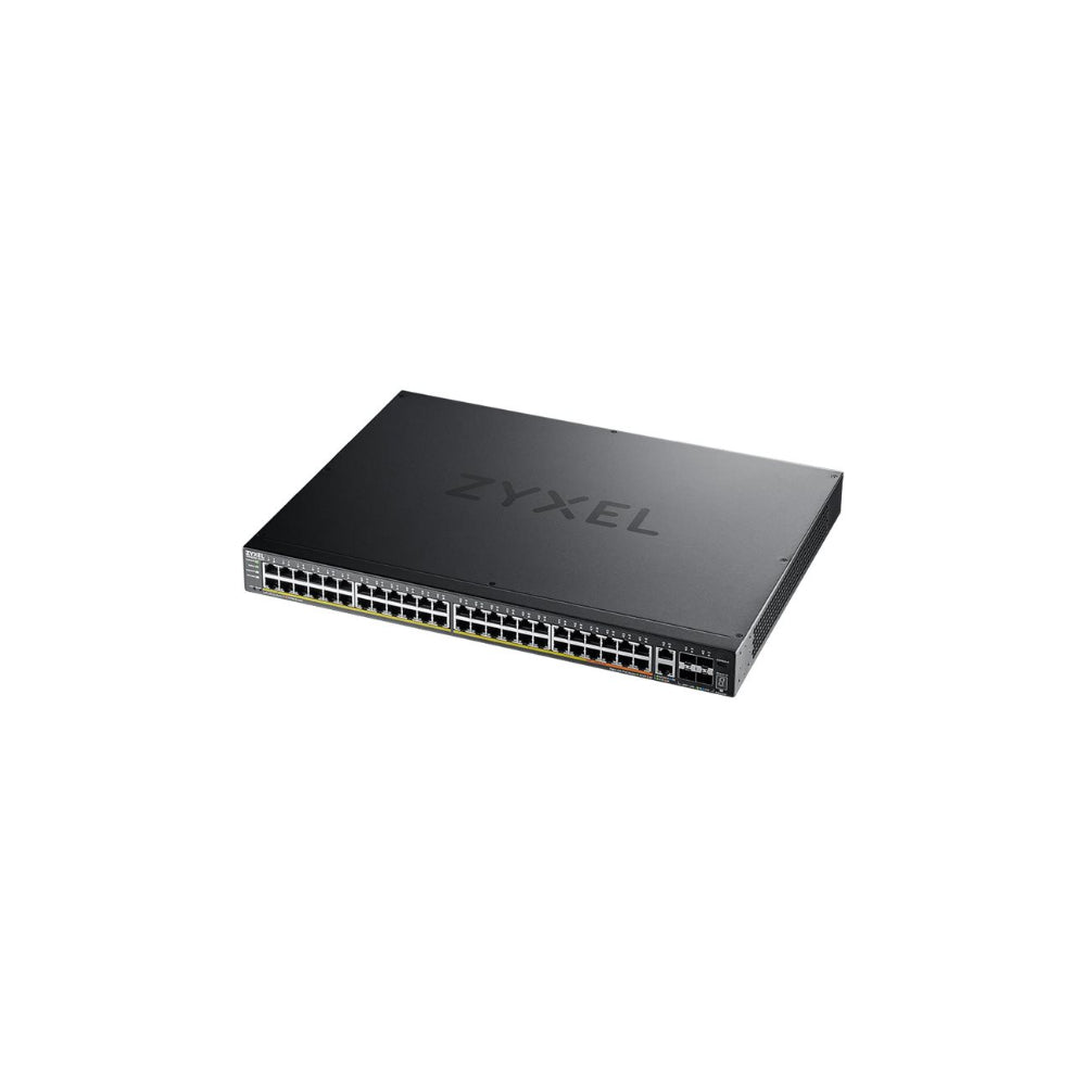 Zyxel Xgs2220 Series Xgs2220 54 Hp Switch 48 Portars Gb E L3 åtkomst, Nebula Flex Cloud Med 6 10 G