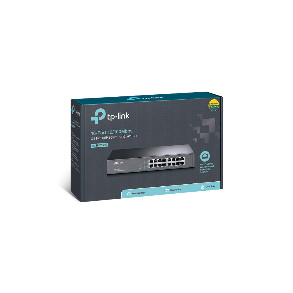 TP-Link TL-SF1016DS 16-Port 10/100Mbps Desktop/Rackmount Switch