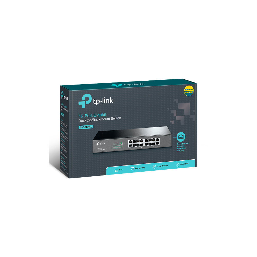 TP-Link TL-SG1016D 16-Port Gigabit Desktop/Rackmount Switch