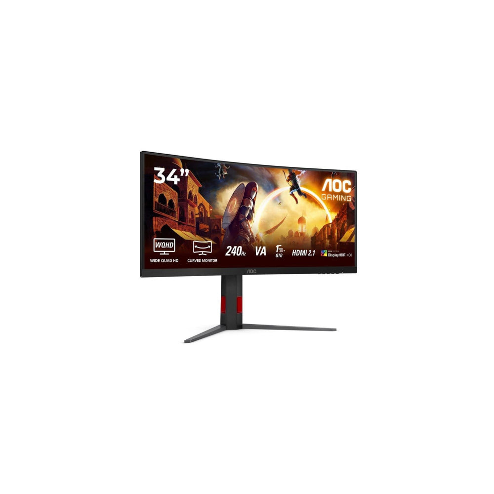 AOC Gaming CU34G4Z 34" - Böjd Ultrawide 3440x1440 Fast VA 240Hz