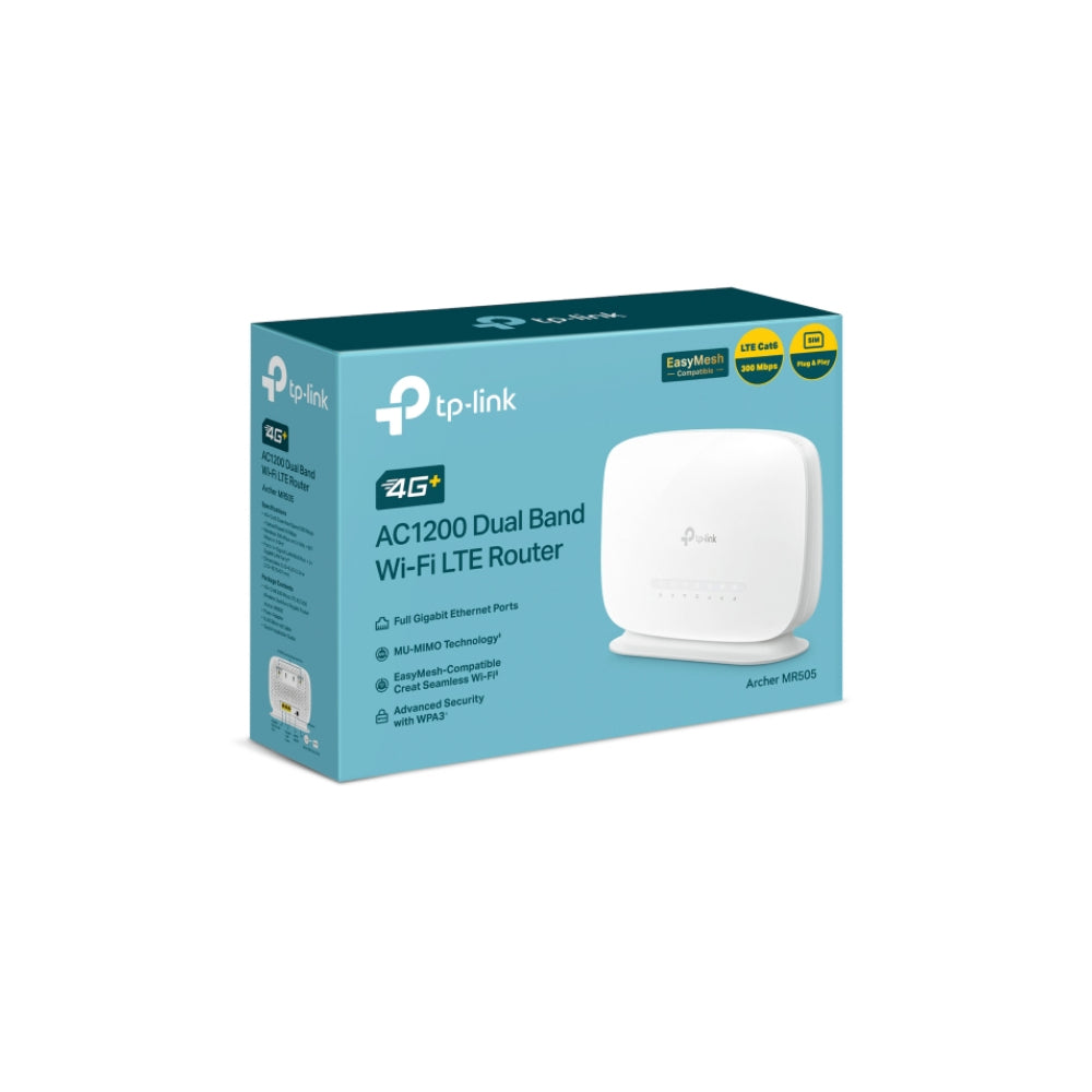 TP-Link Archer MR505  4G+ Cat6 AC1200 Trådlös Dual Band Gigabit Router