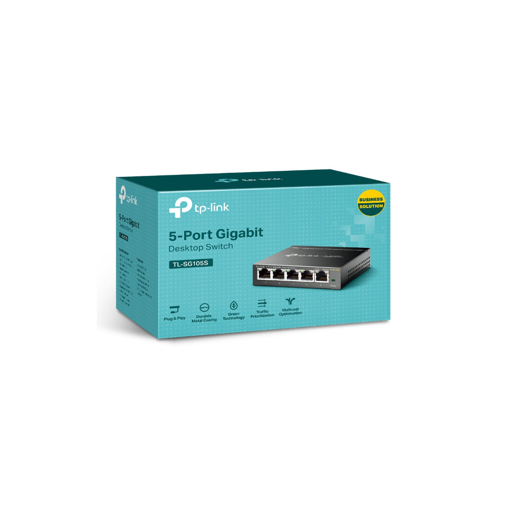TP-Link TL-SG105S 5-Port 10/100/1000Mbps Desktop Switch