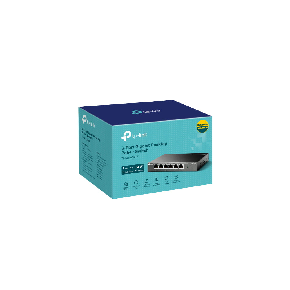 TP-Link 6-Port Gigabit Desktop Switch med 3-Port PoE+ och 1-Port PoE++