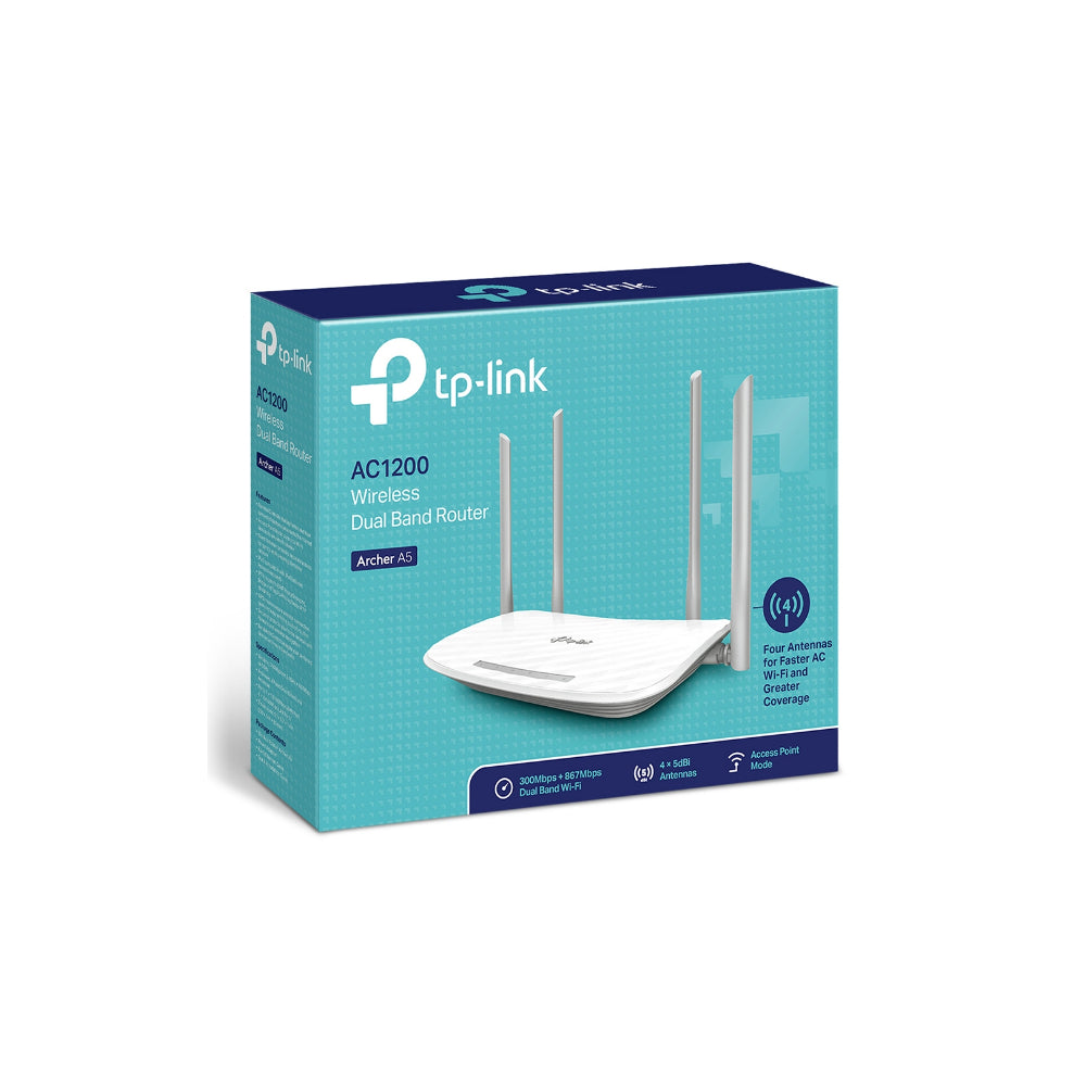 TP-Link Archer A5 AC1200 Trådlös Dual Band Router