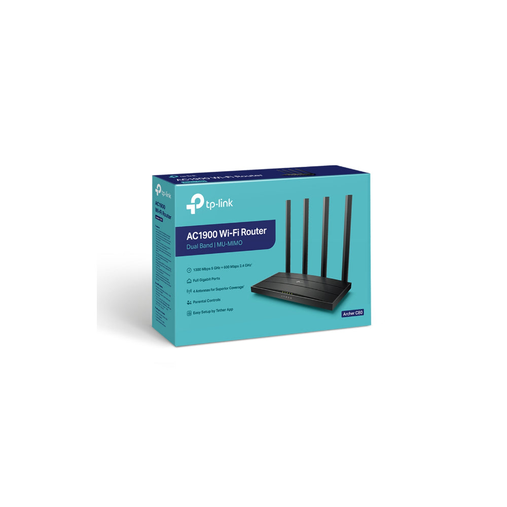 TP-Link Archer C80 AC1900 MU-MIMO Wi-Fi Router