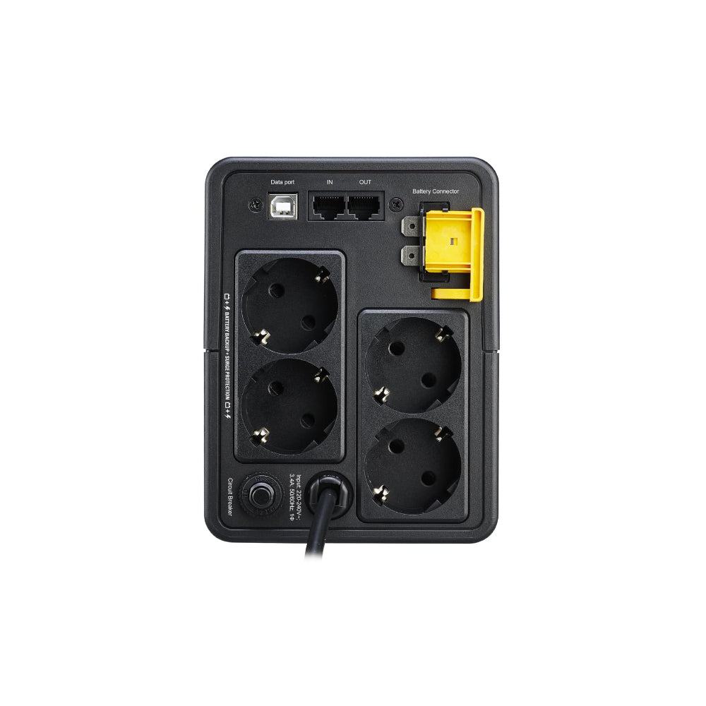 APC BX750MI-GR strömskydd - Linjeinteraktiv 0,75 kVA 410 W 4 AC-utgångar