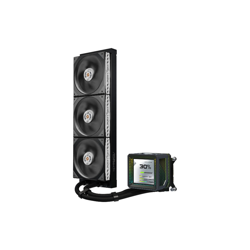 ASRock Steel Legend 360 LCD AIO 360mm Svart