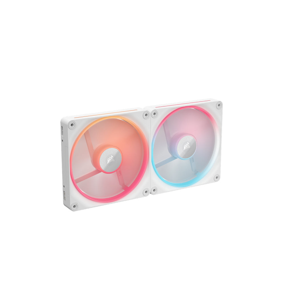 Corsair iCUE LINK LX140-R Reversed RGB 2-pack 140mm Vit