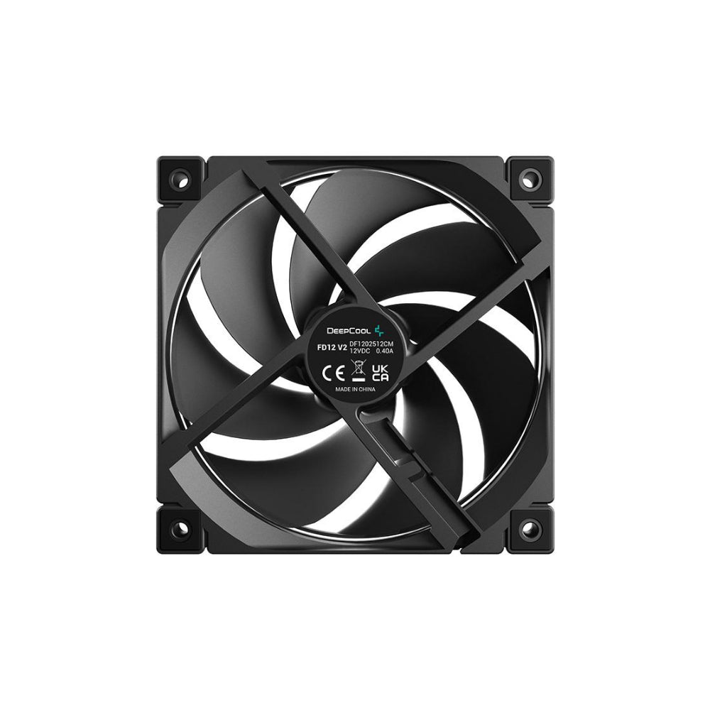 DeepCool FD12 V2 4-pack 120mm Svart